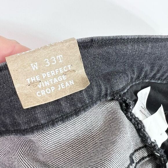 Madewell The Perfect Vintage Crop Jeans Womens 33T Blue Cotton Blend Stretch - Picture 8 of 13